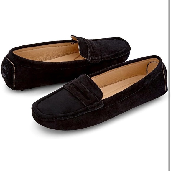 Herstyle Black Suede Loafers - Picture 3 of 3